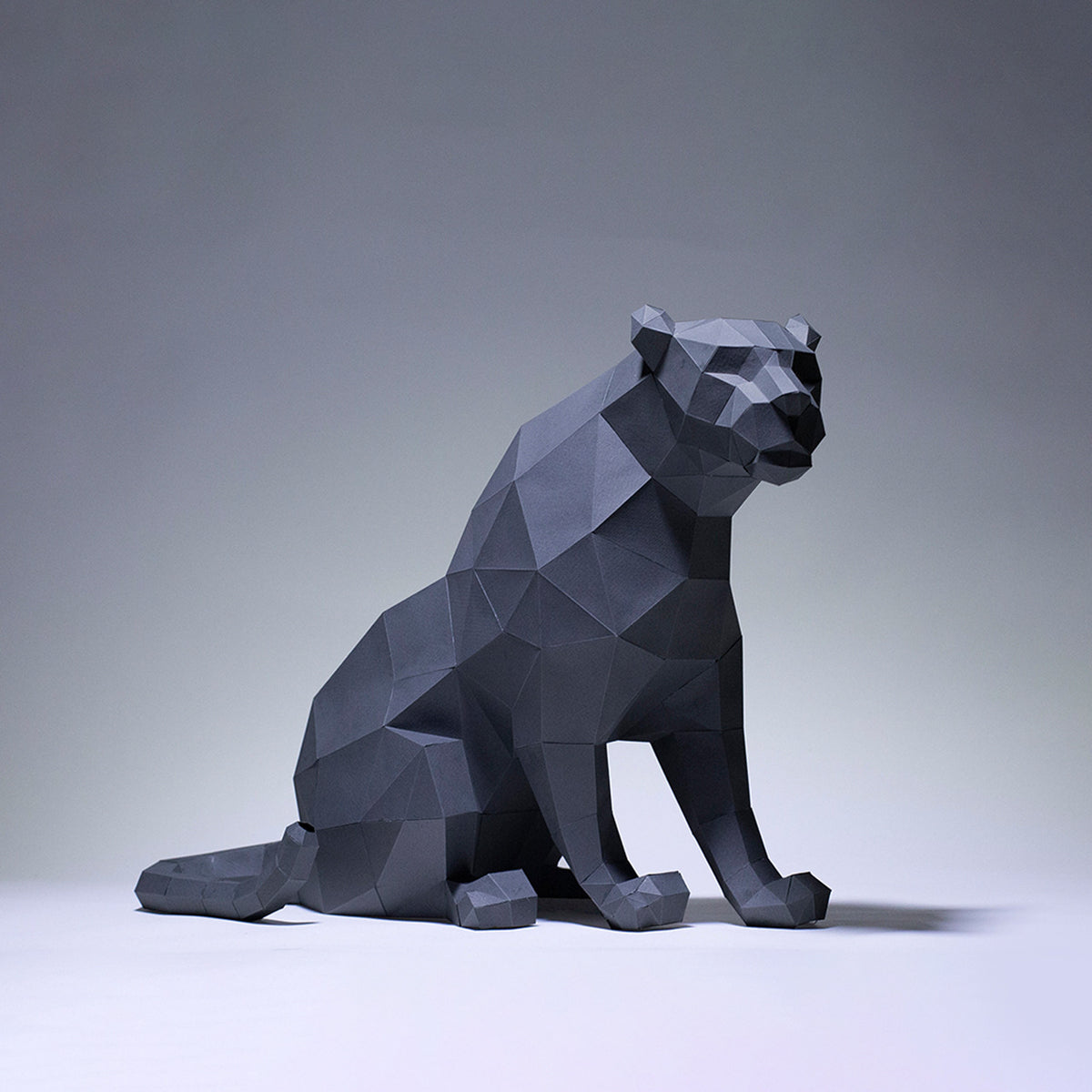 3D Papercraft Leopard Animal Model DIY Ornament for Home Decor