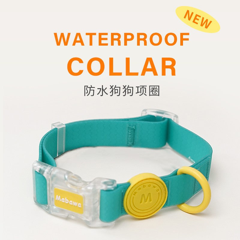Waterproof Dog Collar with Leash for Small, Medium, and Large Breeds
