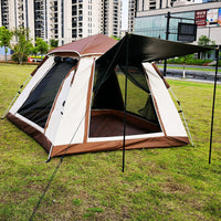 Automatic Pop-Up Camping Tent with Sun Protection and Rainproof Features, Portable Folding Design for Outdoor Expeditions