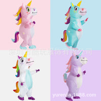 Adult Inflatable Unicorn Costume for Halloween, Parties, and Festivals