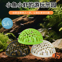 Hollow Fish Hemisphere Aquarium Hideaway for Shrimp and Fish Breeding