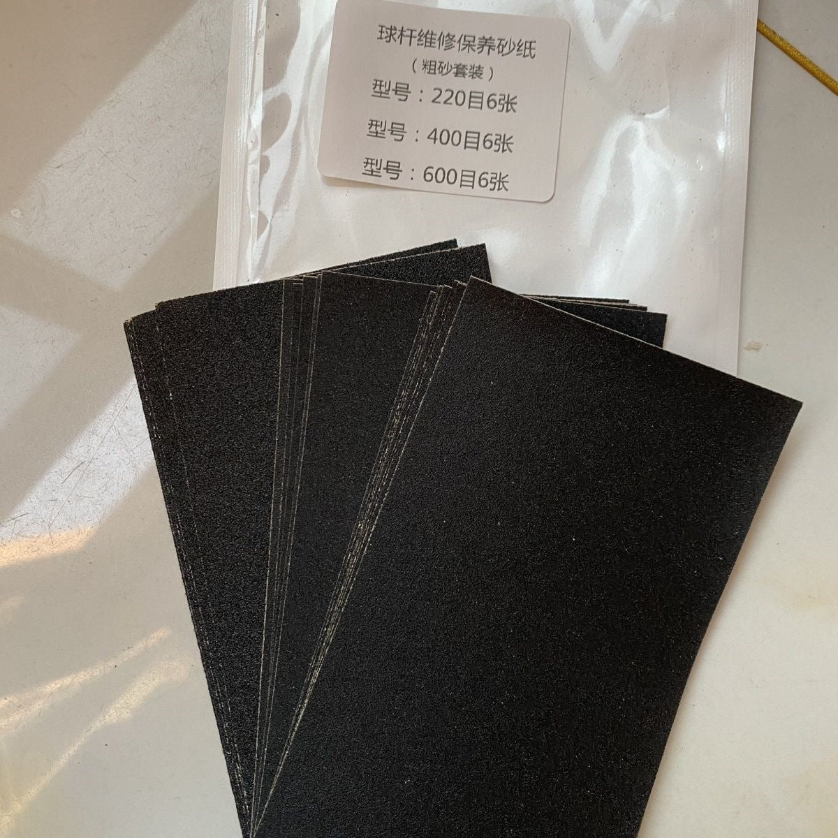Billiard Cue Tip Repair and Maintenance Sandpaper Kit