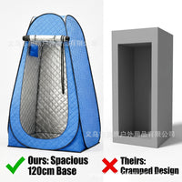 Portable Pop-Up Changing Room Tent with Thermal Insulation for Outdoor Shower Camping Fishing