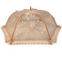Food Cover Tent for Dining Table, Anti-Fly Dustproof Mesh Food Protector, Foldable and Reusable
