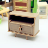 Dollhouse Miniature Multifunctional Bookshelf DIY Living Room Scene Model