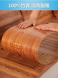 Pet Cooling Mat for Cats and Dogs, Reversible Bamboo and Ice Silk Pad, All Seasons