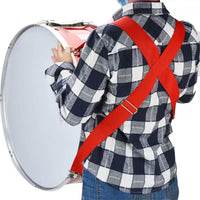 Bass Drum Shoulder Strap with Metal Hooks, 5cm Wide, for Marching Bands and Percussion Instruments