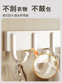 No-Drill Wall Mounted Coat Rack with Strong Bearing Capacity for Bathroom and Wardrobe