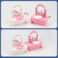 Miniature Dollhouse Bathroom Sink Model Toy