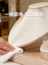 PU Leather Necklace Earring Display Stand Mannequin Bust for Jewelry Exhibition