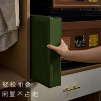 Foldable Storage Box with Wheels, Large Capacity, Three-Door Design, for Home and Outdoor Camping