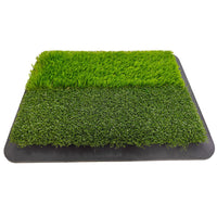 SEEKFUNS Golf Hitting Mat with Dual Turf, Rubber Base, and Replaceable Tees