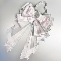 Ins-Style Ribbon Bowknot Pendant for Light Stick Decor, Ita Bag Charm, DIY Hair Accessory