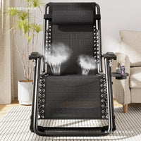 Folding Recliner Lounge Chair for Home Office Nap, Portable Leisure Beach Chair