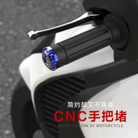 Motorcycle Scooter ATV Handlebar End Plugs, Anti-Fall Metal Bar Ends
