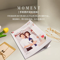 Meiyin Rabbit Photo Album, Soft Cover, Large Capacity, Holds 465 Photos, 12-inch, for Growth, Wedding, Travel Memories