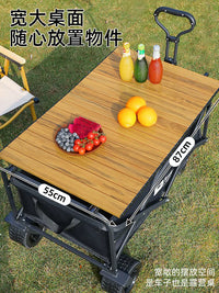 Camping Cart Tabletop with Buckle Clips for Outdoor Trolleys and Picnic Carts