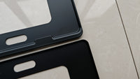 Universal Aluminum Alloy License Plate Frame for Various Car Models - Narrow Edge Blue Plate Design