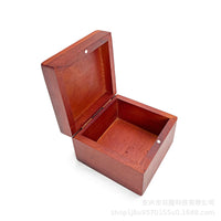 Rosewood Jewelry Box with Lid for Desktop Storage and Gifting