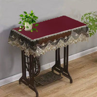 Vintage Sewing Machine Dust Cover Waterproof Protective Mat for Pedal Sewing Machines