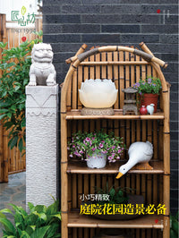 Solar Lotus Garden Pillar Light Outdoor Landscape Decorative Lamp