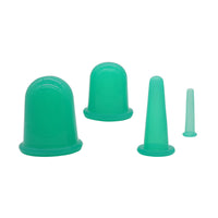 Silicone Cupping Therapy Set for Face and Body - Vacuum Suction Massage Cups