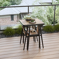 Outdoor Patio Table and Chair Set, Simple Leisure Balcony Tea Table and Chairs Combination for Home, Small Apartment Courtyard Furniture