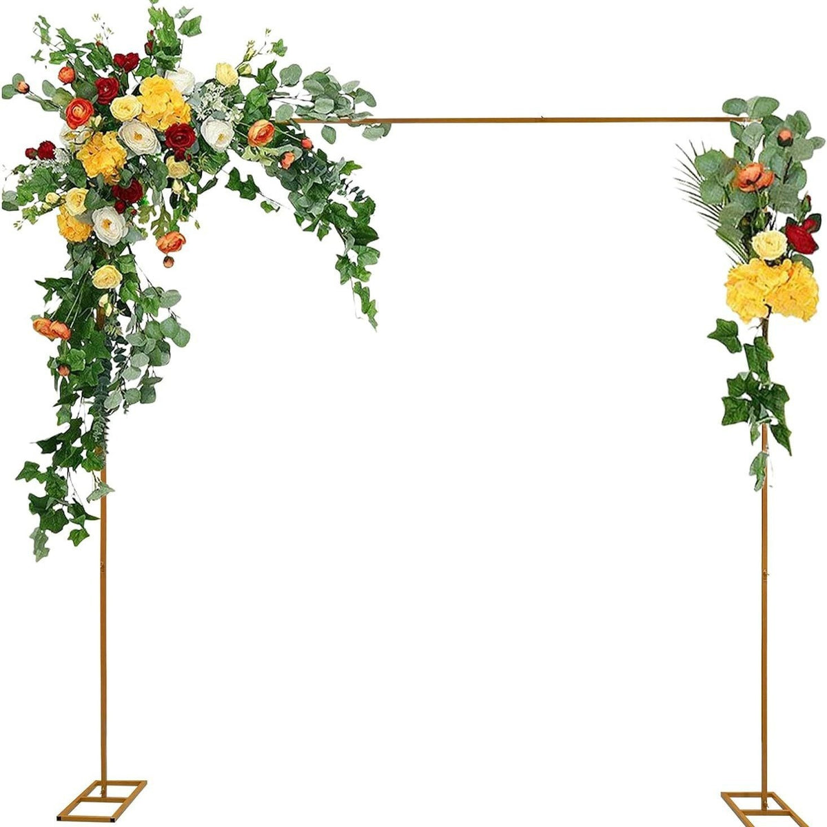 Rectangular Metal Arch for Outdoor Events, Weddings, and Garden Decor
