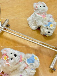 ChillyCherry Handmade Crocheted Pet Bib and Hat Set for Cats and Dogs
