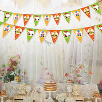 Easter Bunny Triangle Flag Banner Party Decorations Garden Flag Bunting
