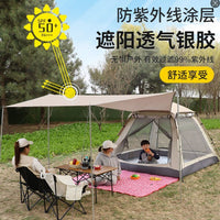 Outdoor Pop-Up Tent and Tarp Set for Camping, Beach, and Picnic