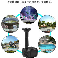 Solar-Powered Fountain Pump Kit with Separate Solar Panel for Outdoor Garden and Indoor Use