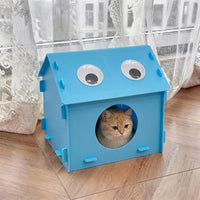 Pet Cooling House for Cats - Summer Air-Conditioned Cat Bed with Ice Pack/Ice Box Options