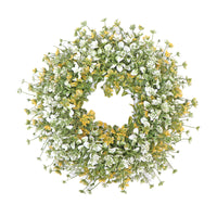 Artificial Camellia Eucalyptus Wreath for Home Decor and Festivals
