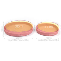 Ins Style Silicone Divided Feeding Plate for Babies and Toddlers - Heat Resistant Suction Plate for Weaning and Meals