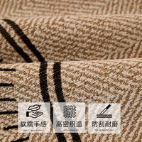 Premium Faux Leather Sofa Cushion Cover - Non-Slip, All-Season Protection