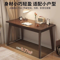 Modern Wall-Mounted Computer Desk with Solid Wood Frame for Home Office and Study