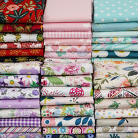 Cotton Patchwork Fabric Bundle for DIY Crafts and Doll Clothes