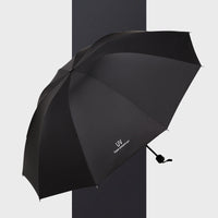 Large Double UV Protection Folding Umbrella with Black Glue Coating for Sun and Rain