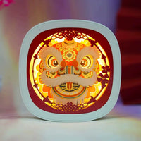 Xi'an Bell Tower Wild Goose Pagoda Drum Tower Paper Carving Lamp Creative Gift