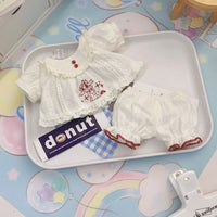 Doll Clothes Set for Cotton Dolls - Sweet Strawberry Rabbit Plush Outfits