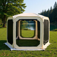 Instant Pop-Up Camping Screen House Tent with Mosquito Netting for Outdoors, Park, and Picnic