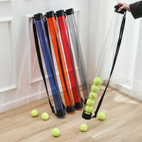 Portable Tennis Ball Collector Tube with Extended Handle
