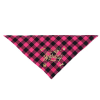 Pet Birthday Party Banner, Bandana & Glitter Hat Set for Dogs and Cats