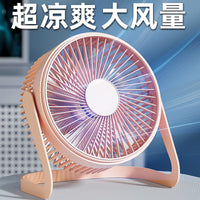 USB Desk Fan, Quiet Portable Mini Fan for Office Home Dorm, Strong Airflow Personal Cooling Fan