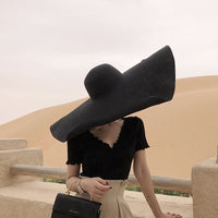 Women's Foldable Wide Brim Sun Hat for Beach and Travel