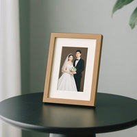 Wooden Picture Frame for Wedding Certificate or Photos, Desktop Display, 5x7 to 8x10 inch