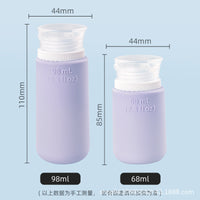 Silicone Travel Bottles Set for Lotion, Shampoo, and Shower Gel - Portable and Refillable