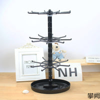 Rotating Jewelry Organizer Stand for Earrings, Necklaces, Bracelets, and Hair Ties
