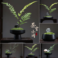 Preserved Moss Bonsai Wabi-Sabi Style Artificial Plant for Office & Hotel Decor